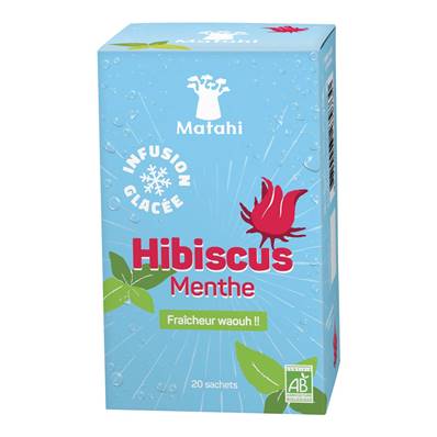 Infusion glacée Hibiscus Menthe