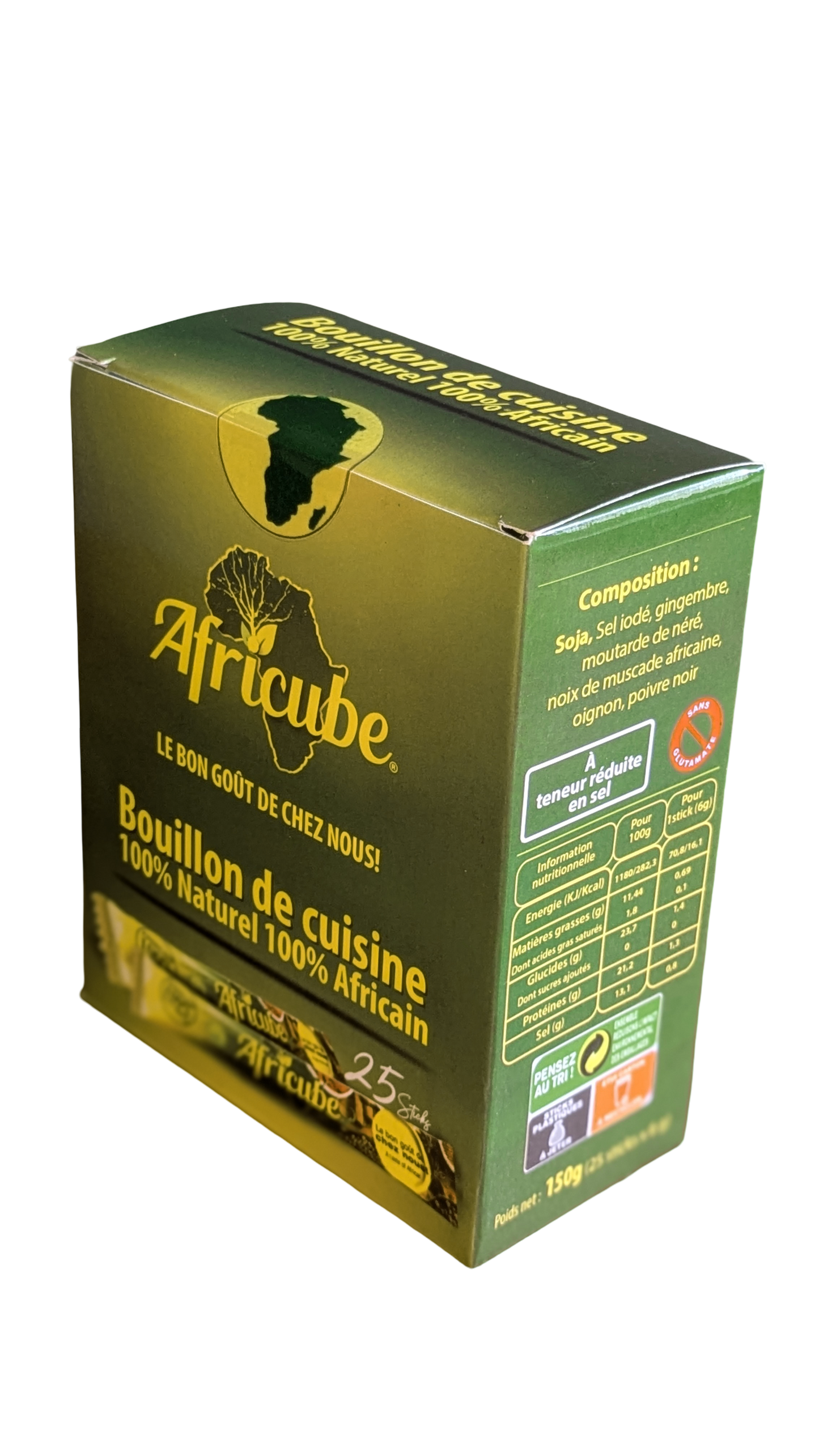 Africube - Bouillon de Cuisine Africain en Poudre - 150g