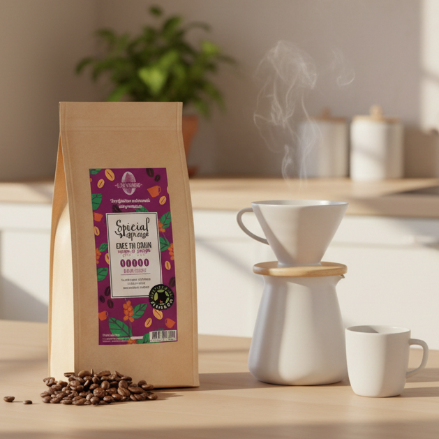 Café, 80% Arabica - 20% Robusta, Torréfaction artisanale