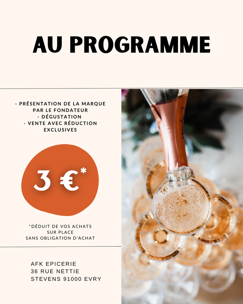 Invitation soirée de lancement - Vin pétillant sans alcool