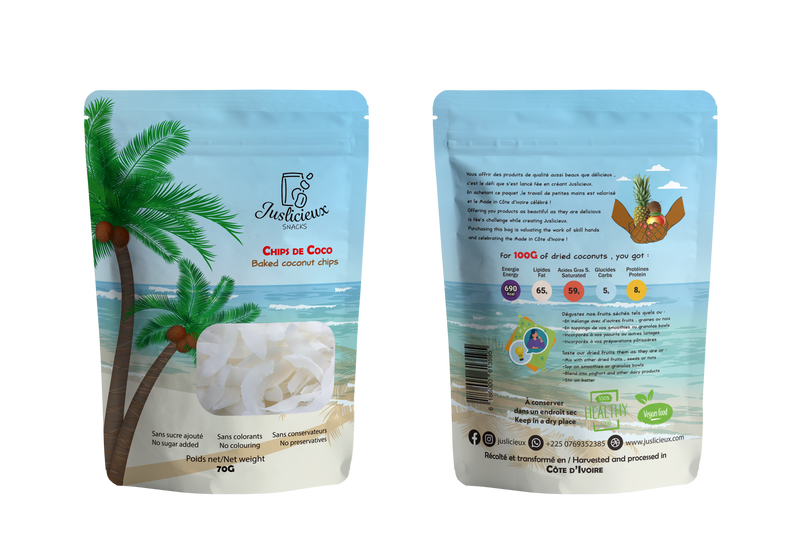 Chips de coco - Croquantes et Naturellement Sucrées