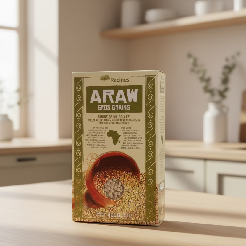 Araw gros grains - Farine de mil roulée