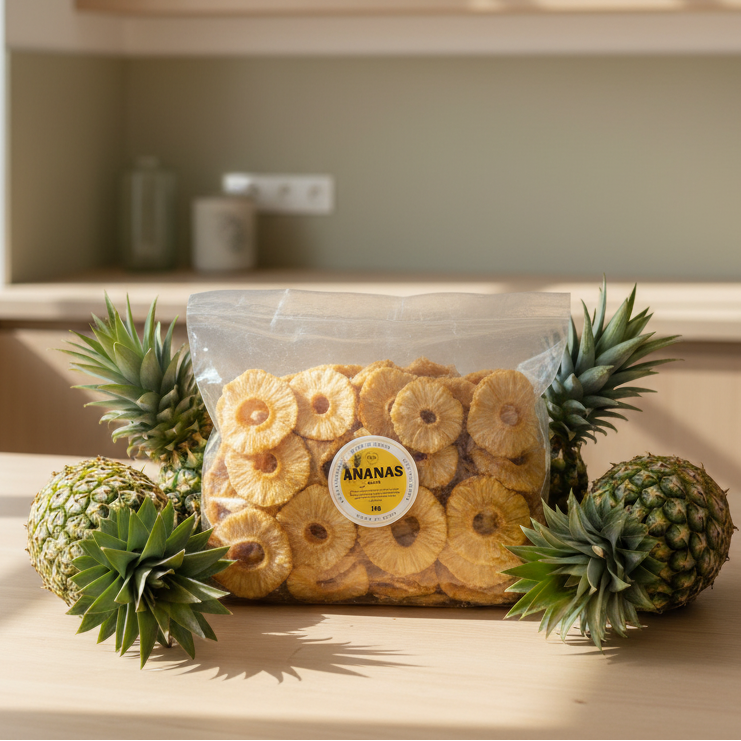 Ananas séché sans sucre ajouté 1 kg