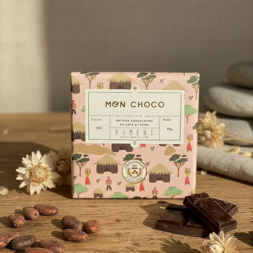 Tablette de chocolat MonChoco