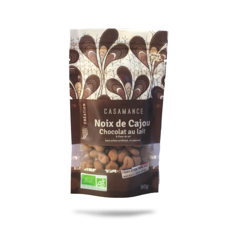 Noix de Cajou - Chocolat au Lait et Fleur de Sel - 100g