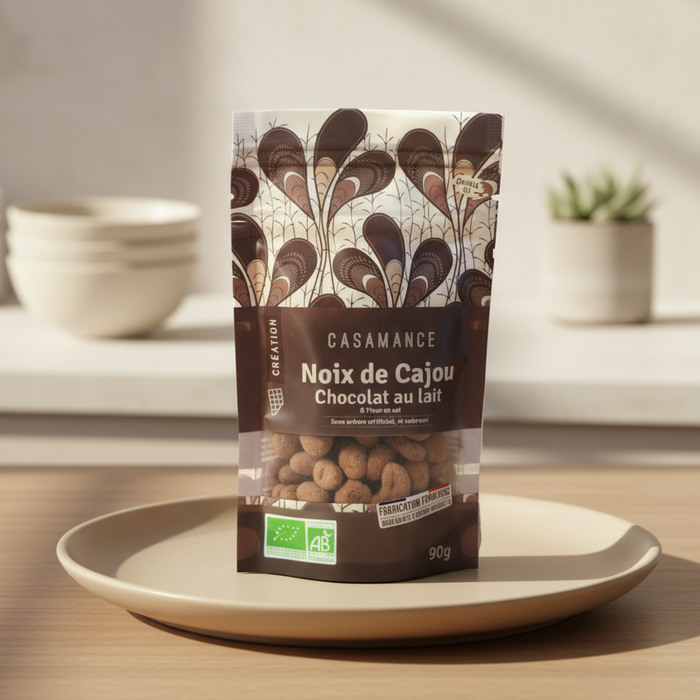 Noix de Cajou - Chocolat au Lait et Fleur de Sel - 100g